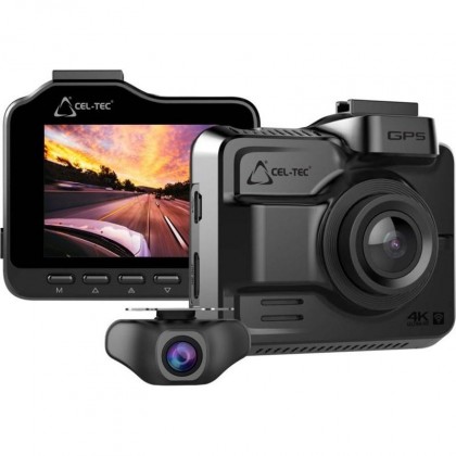 Duální kamera do auta cel-tec k4 dual gps