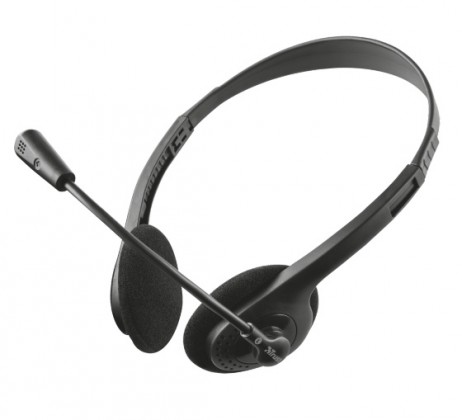 Sluchátka přes hlavu sluchátko s mikrofonem trust ziva chat (21517)