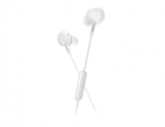 Špuntová sluchátka sluchátka do uší philips tae4105wt