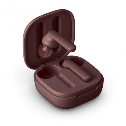 Špuntová sluchátka true wireless sluchátka urbanears alby true maroon
