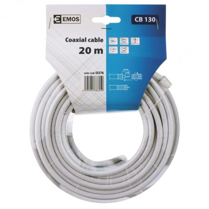 Video kabely + konektory koaxiální kabel emos s537
