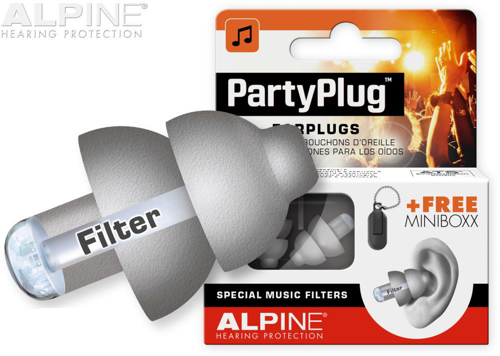 Alpine Party Plug Chrániče sluchu Šedá
