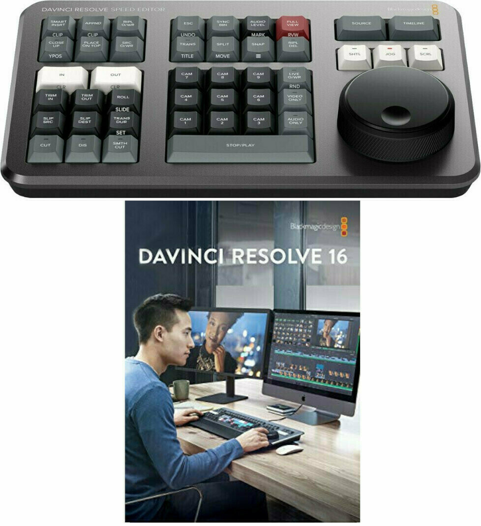 Blackmagic Design DaVinci Resolve Studio Dongle + DaVinci Resolve Speed Editor SET