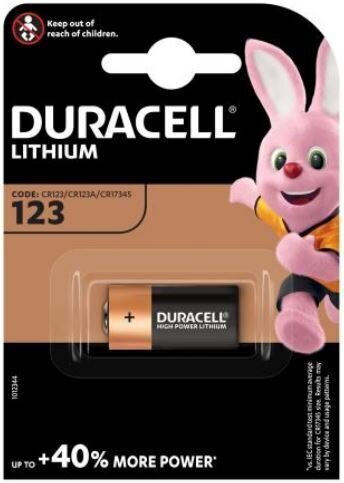 Duracell CR123A Baterie