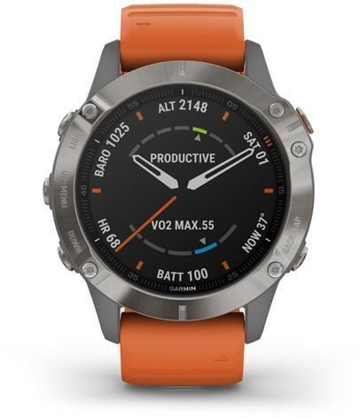 Garmin fenix 6 Sapphire/Titanium/Orange