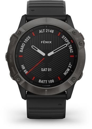 Garmin fenix 6X Sapphire/Carbon Gray DLC/Black