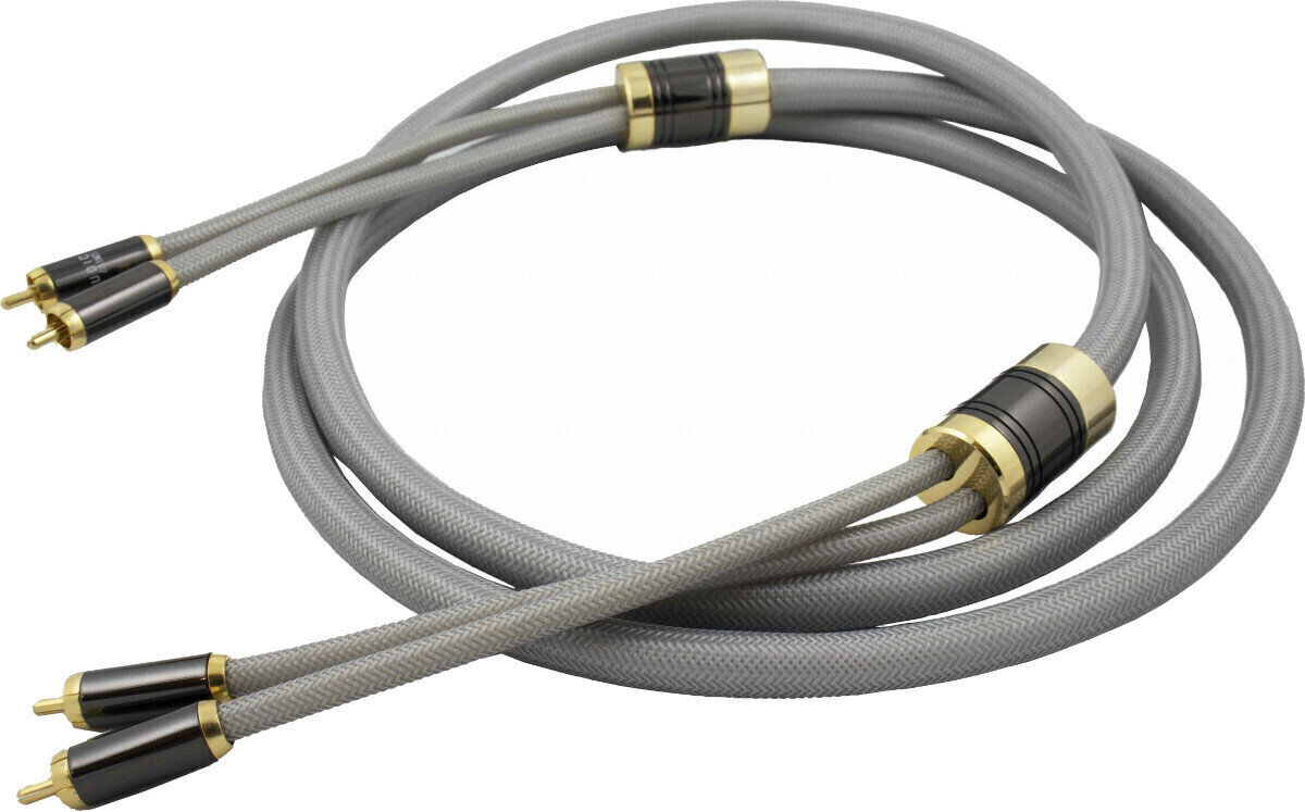 Ludic Magica Interlink 2 RCA - 2 RCA 100 cm Šedá