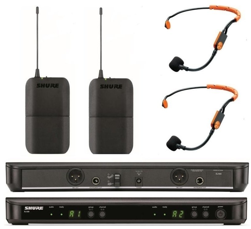Shure BLX188E/SM31 K3E: 606-630 MHz