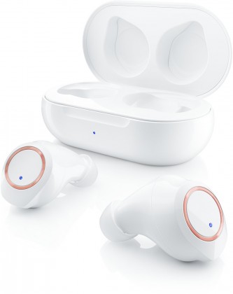 Špuntová sluchátka true wireless sluchátka niceboy hive drops fleur