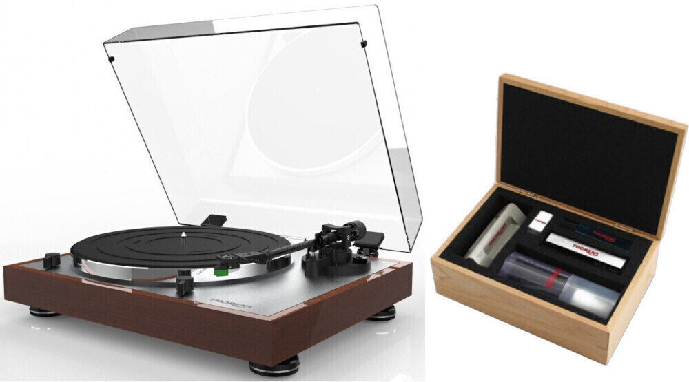 Thorens TD 402 DD Walnut Cleaning SET Ořech-Gloss