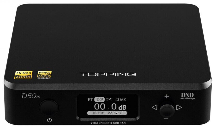 Topping Audio D50s Černá