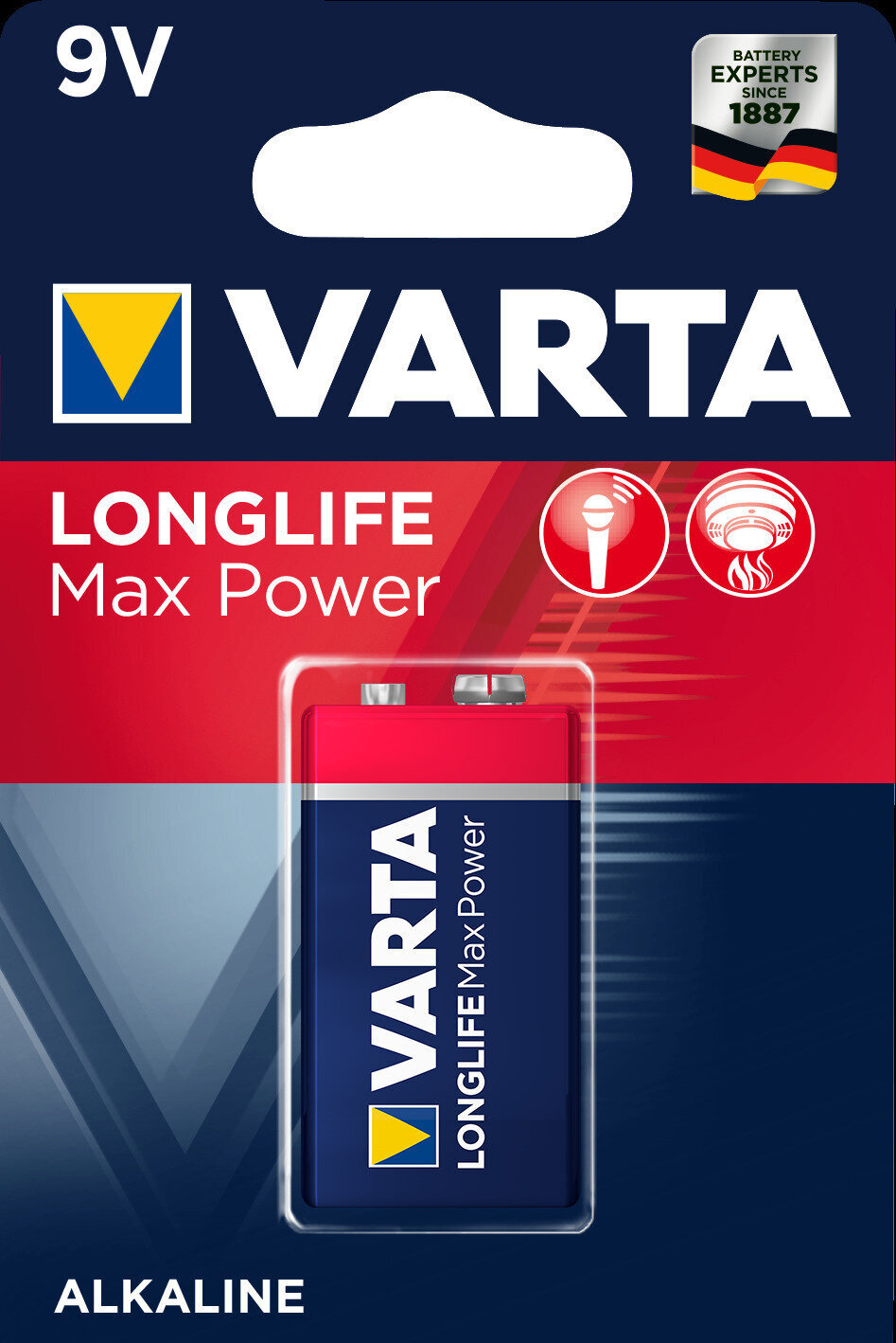 Varta 6F22 Longlife Max Power 9V baterie