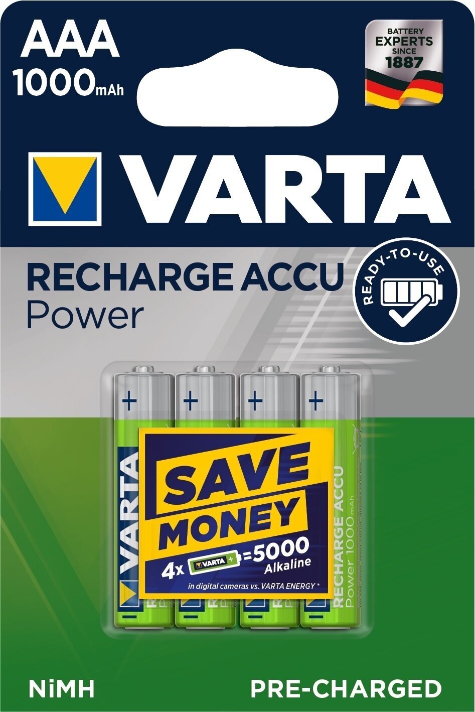 Varta HR03 Recharge Accu Power AAA baterie