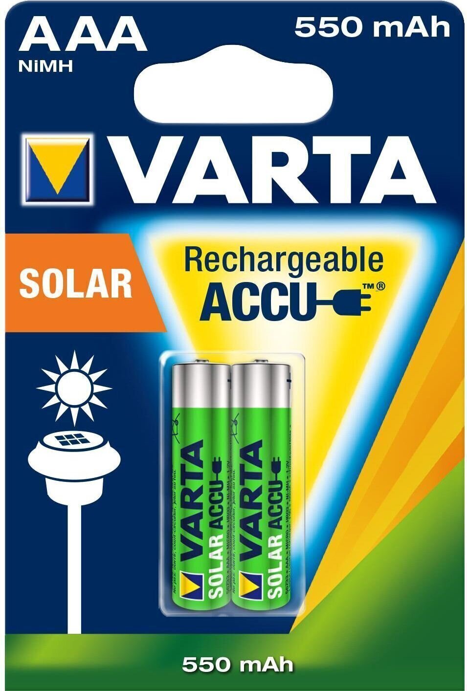 Varta HR03 Recharge Accu Solar AAA baterie