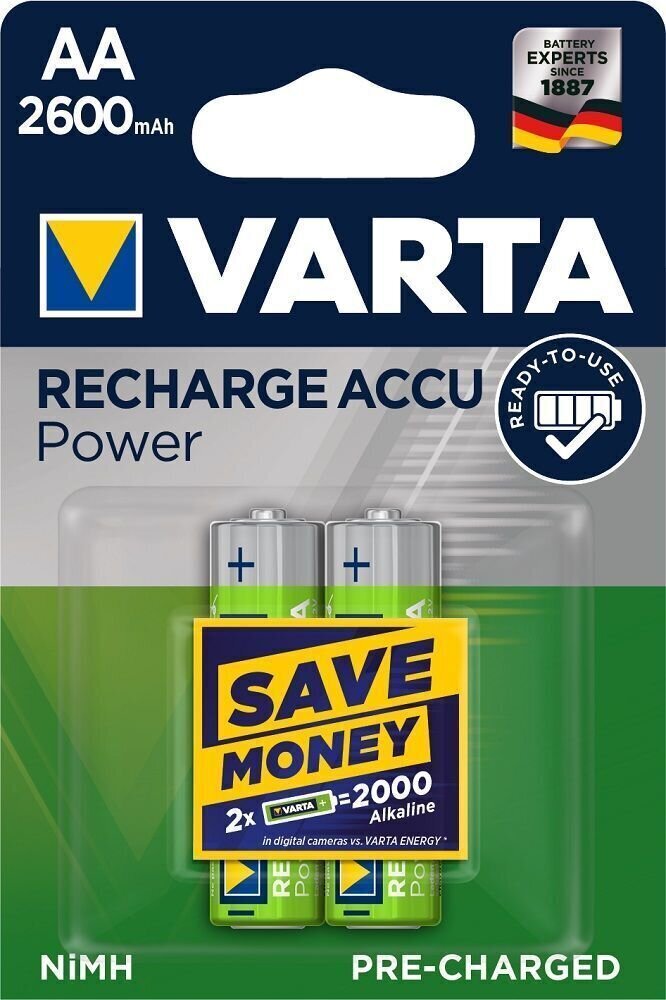Varta HR06 Professional Accu 2600mAh AA baterie