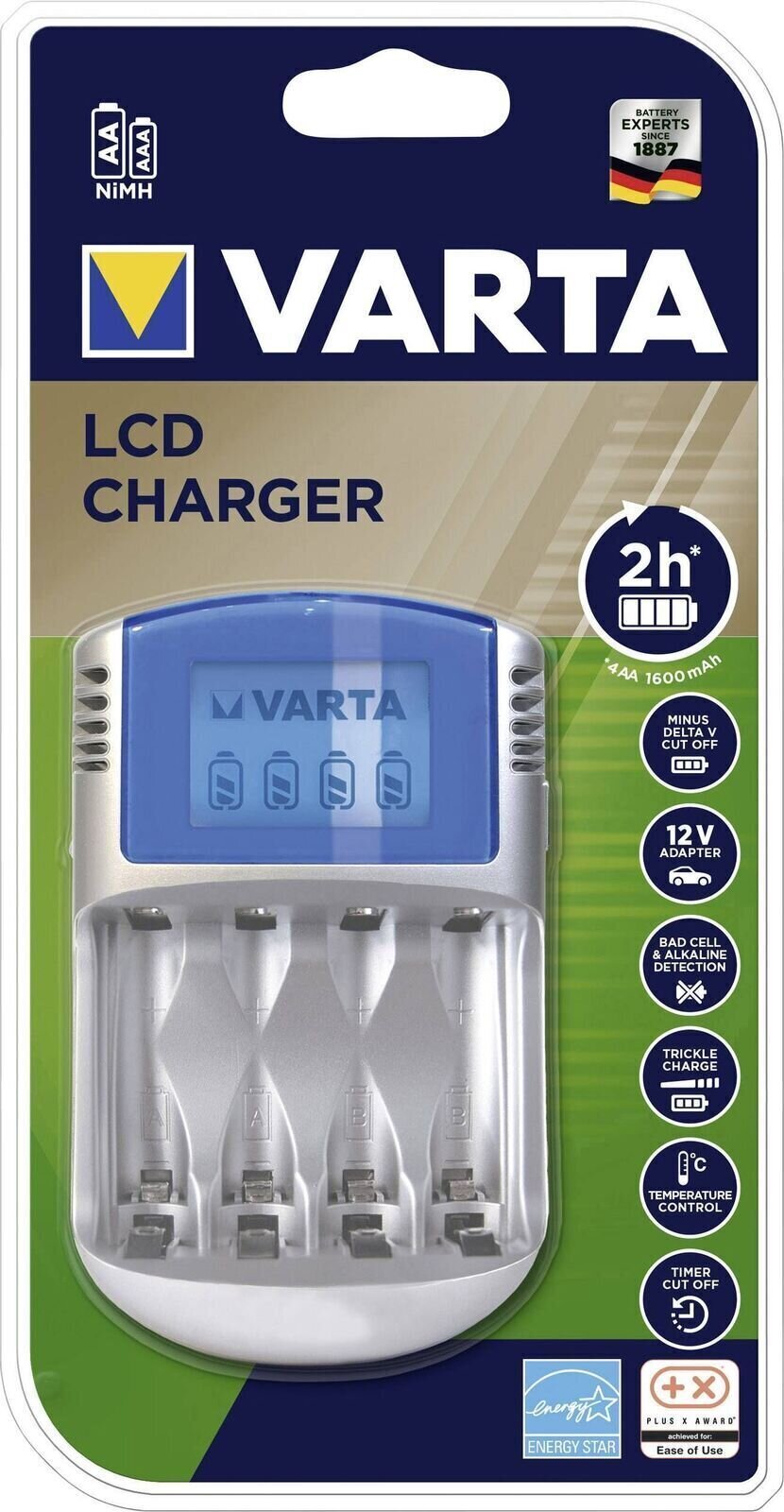 Varta LCD Charger 57070 + 12V & USB Adapter Nabíječka na baterie