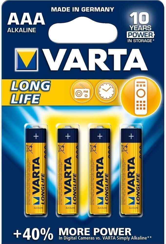 Varta LR03 Longlife AAA baterie