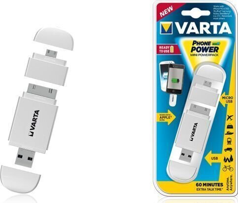 Varta Mini Powerpack 2 Adaptors White