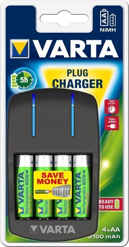 Varta Plug Charger 4xAA 2100 mAh Nabíječka na baterie
