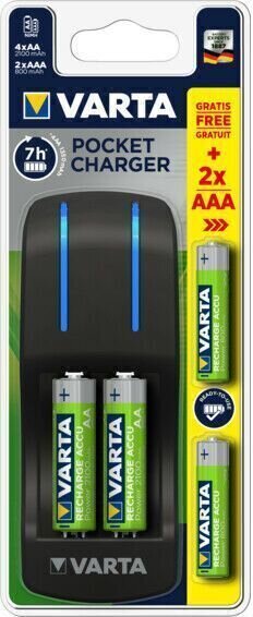 Varta Pocket Charger 4xAA 2100mAh + 2xAAA 800 mAh Nabíječka na baterie